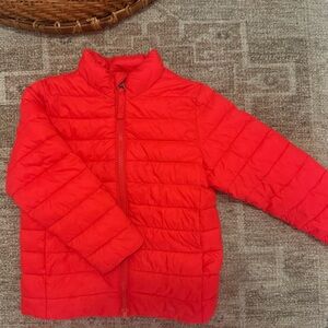 Lands' End Bright Red Kids Puffer Jacket